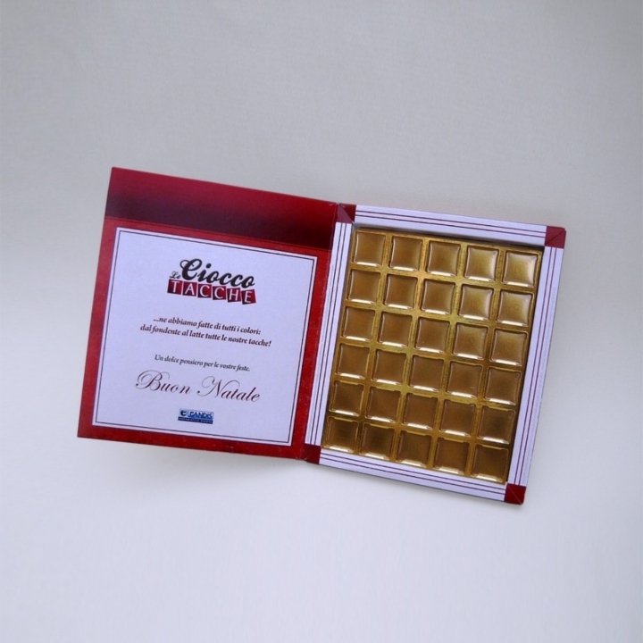 Confezioni regalo personalizzate Cioccotintometro o Cioccotacche. 